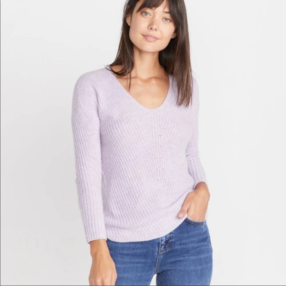 MARINE LAYER Elisa Pullover in Heather Lilac